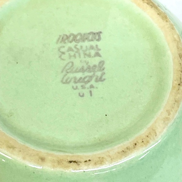 Vintage Mint Green Ceramic Creamer and Sugar Bowl Set